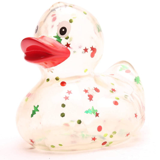 Duckshop - Bath duck Xmas glitter - red beak