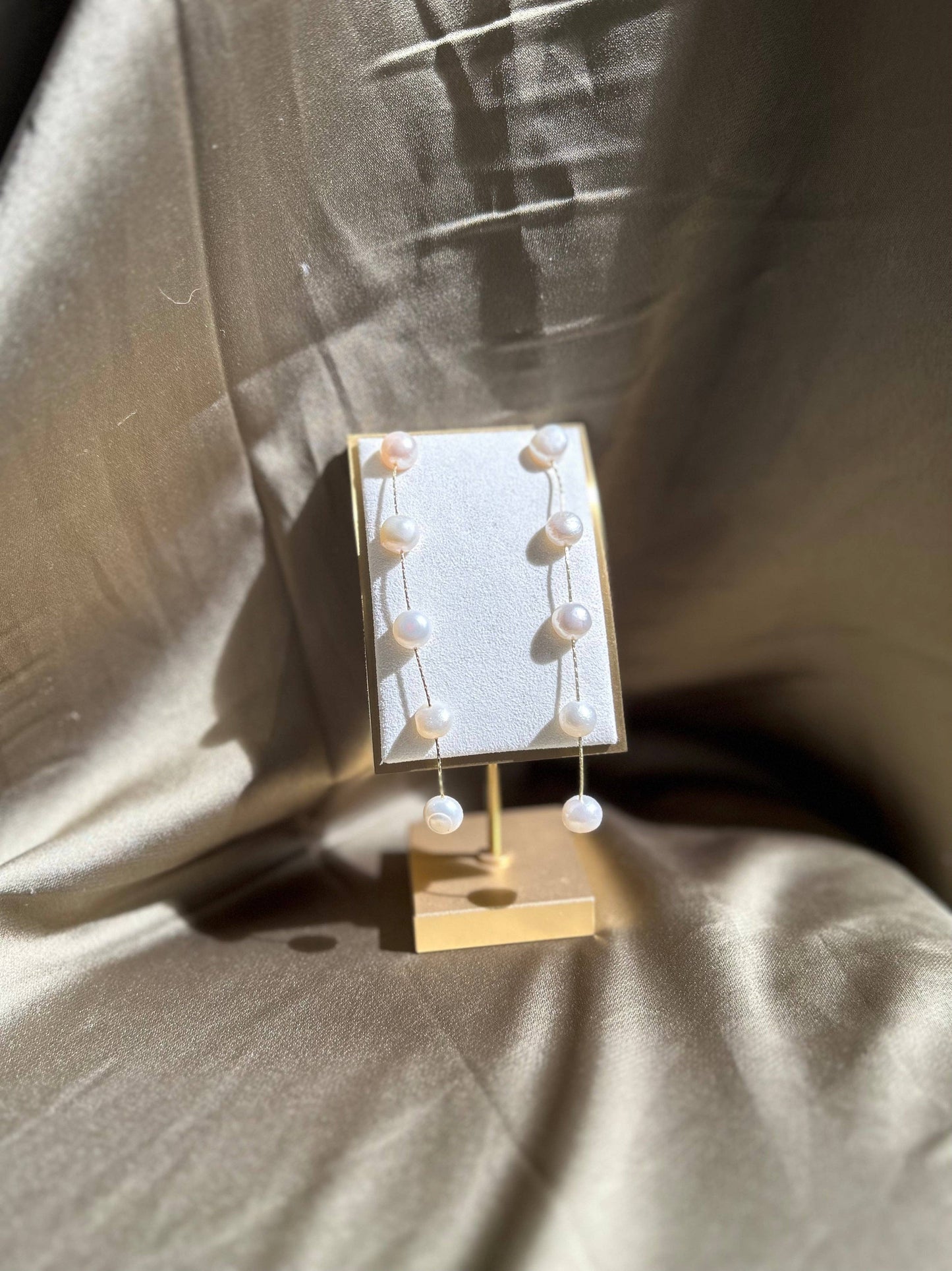 Sahira Jewelry Design - Valentina Pearl Drop Earrings