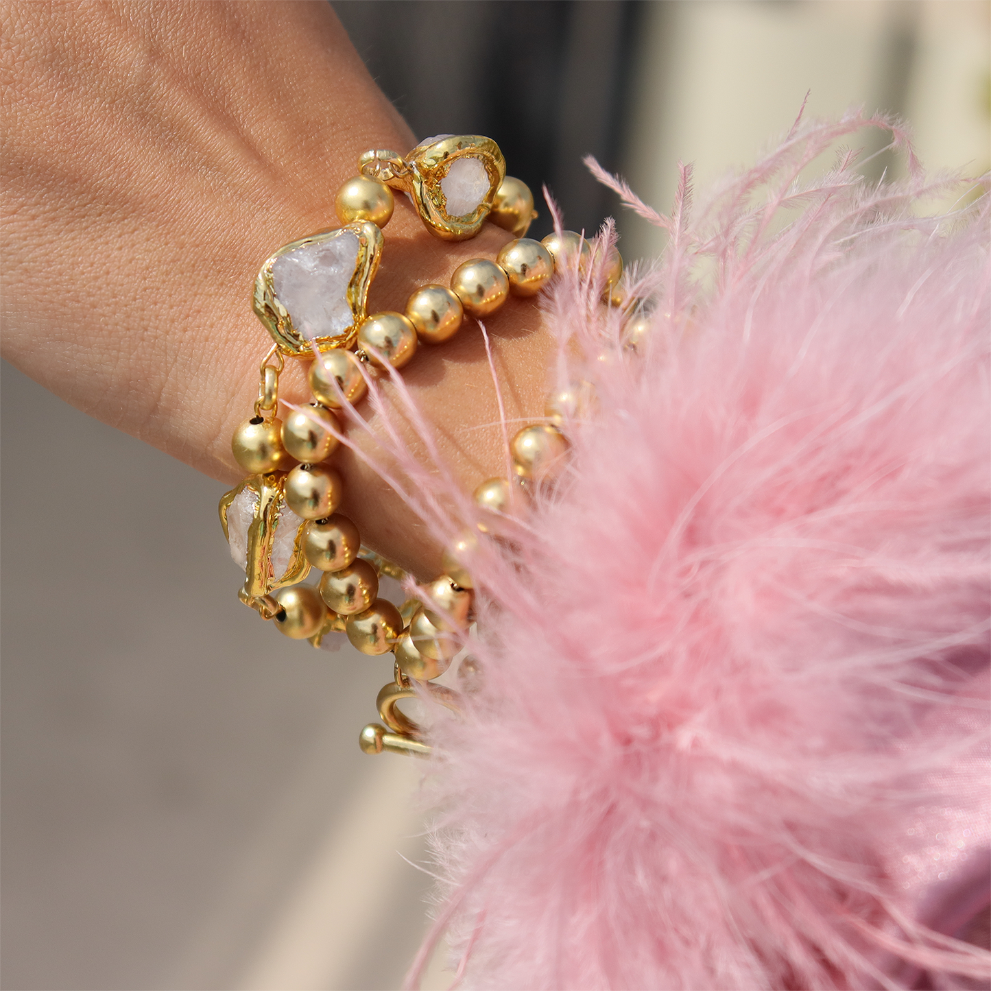 KARINE SULTAN - Clear Quartz Bracelet