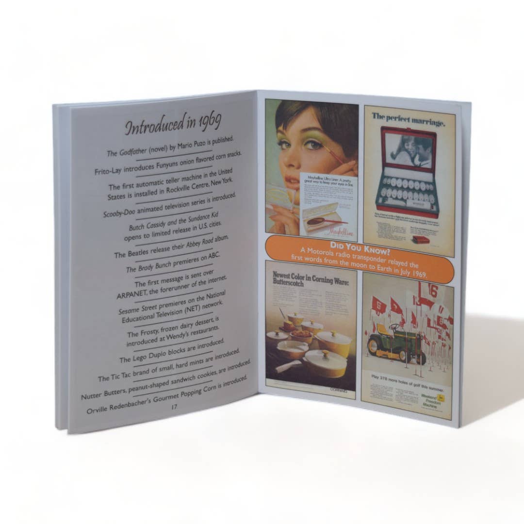 3 Oak Publishing / Back In The Day - 1969 Back In The Day Greeting Card / Booklet (envelope inclu
