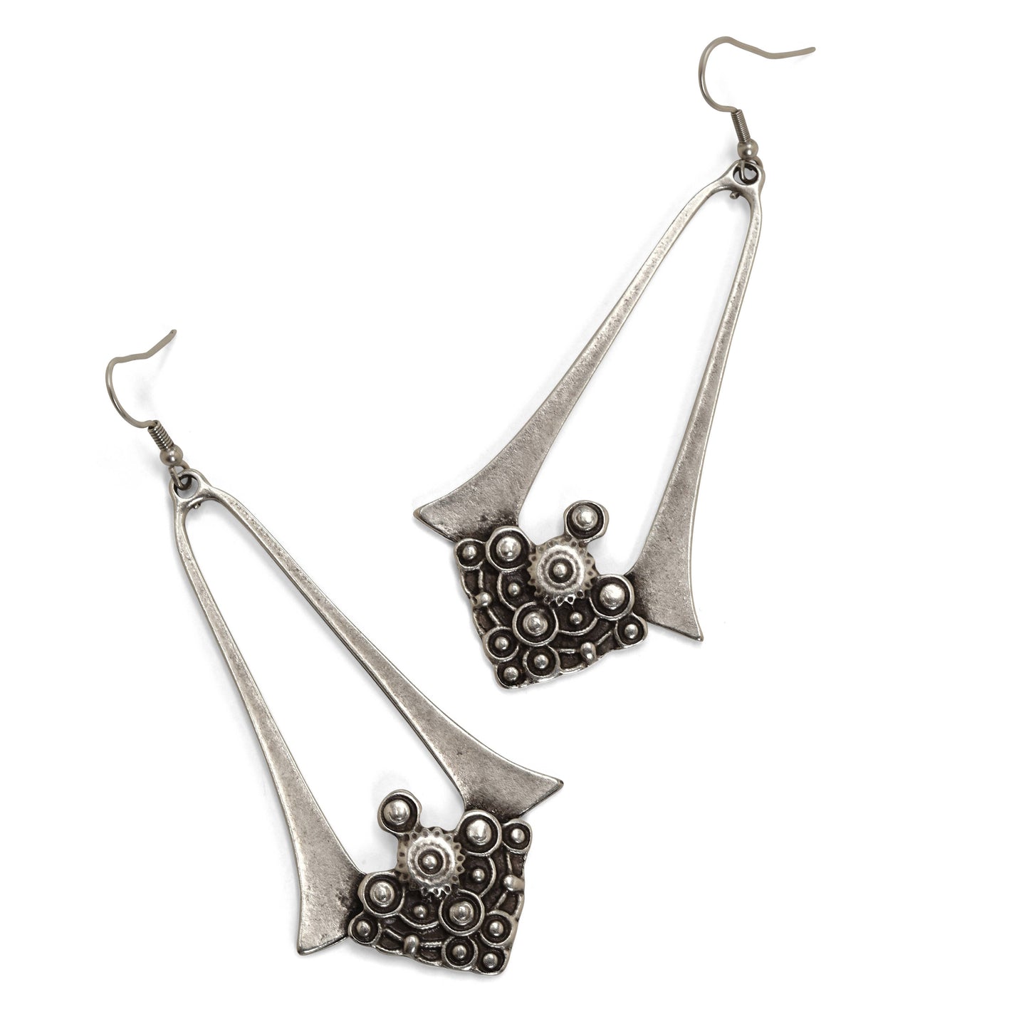 Chanour - Handmade Pewter Earrings - KU100