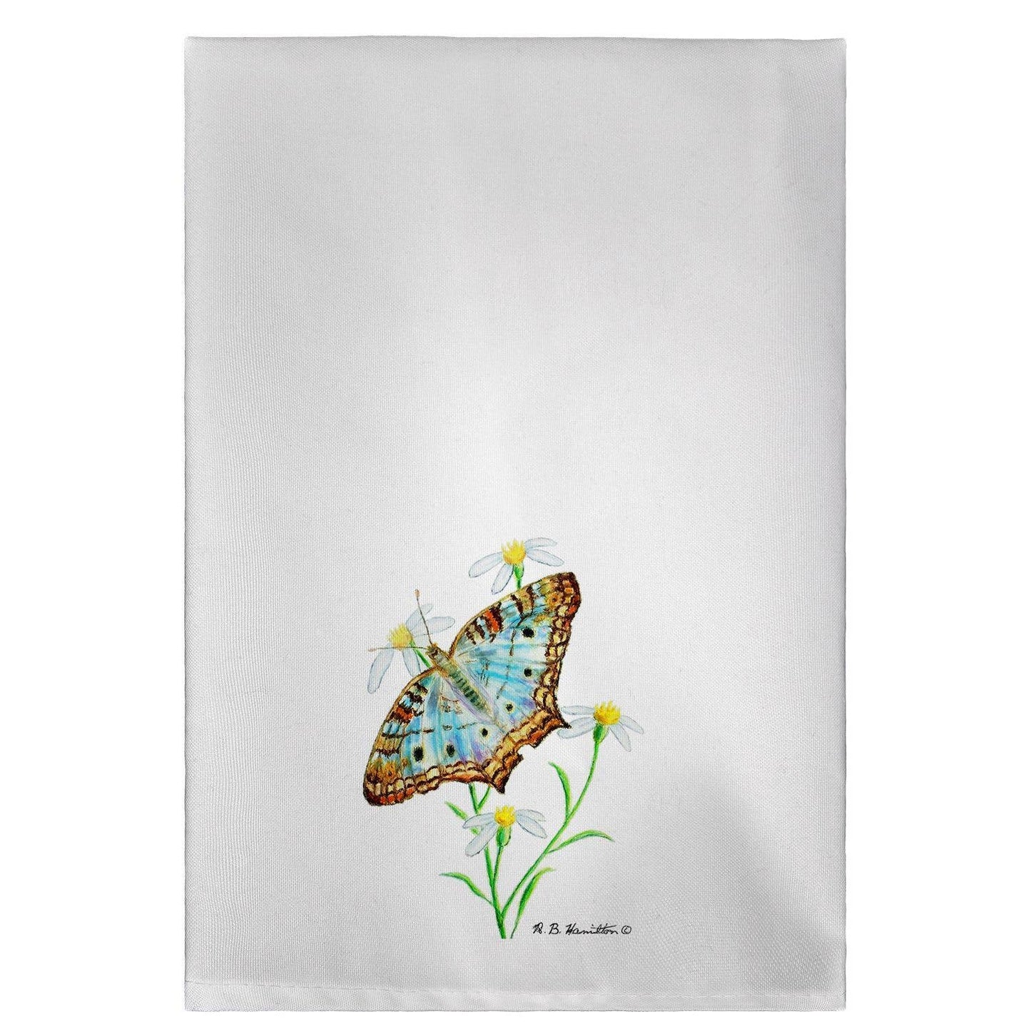 Betsy Drake Interiors - Peacock ButterFly Guest Towel
