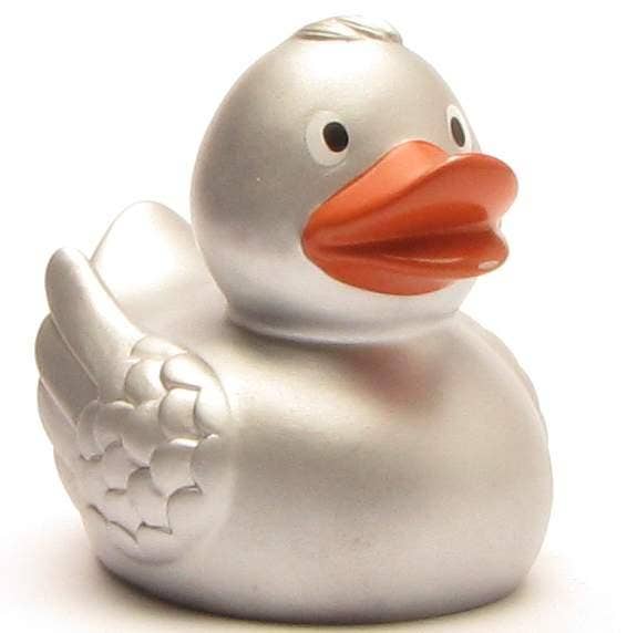 Duckshop - Elegant rubber duck in silver - rubber duck