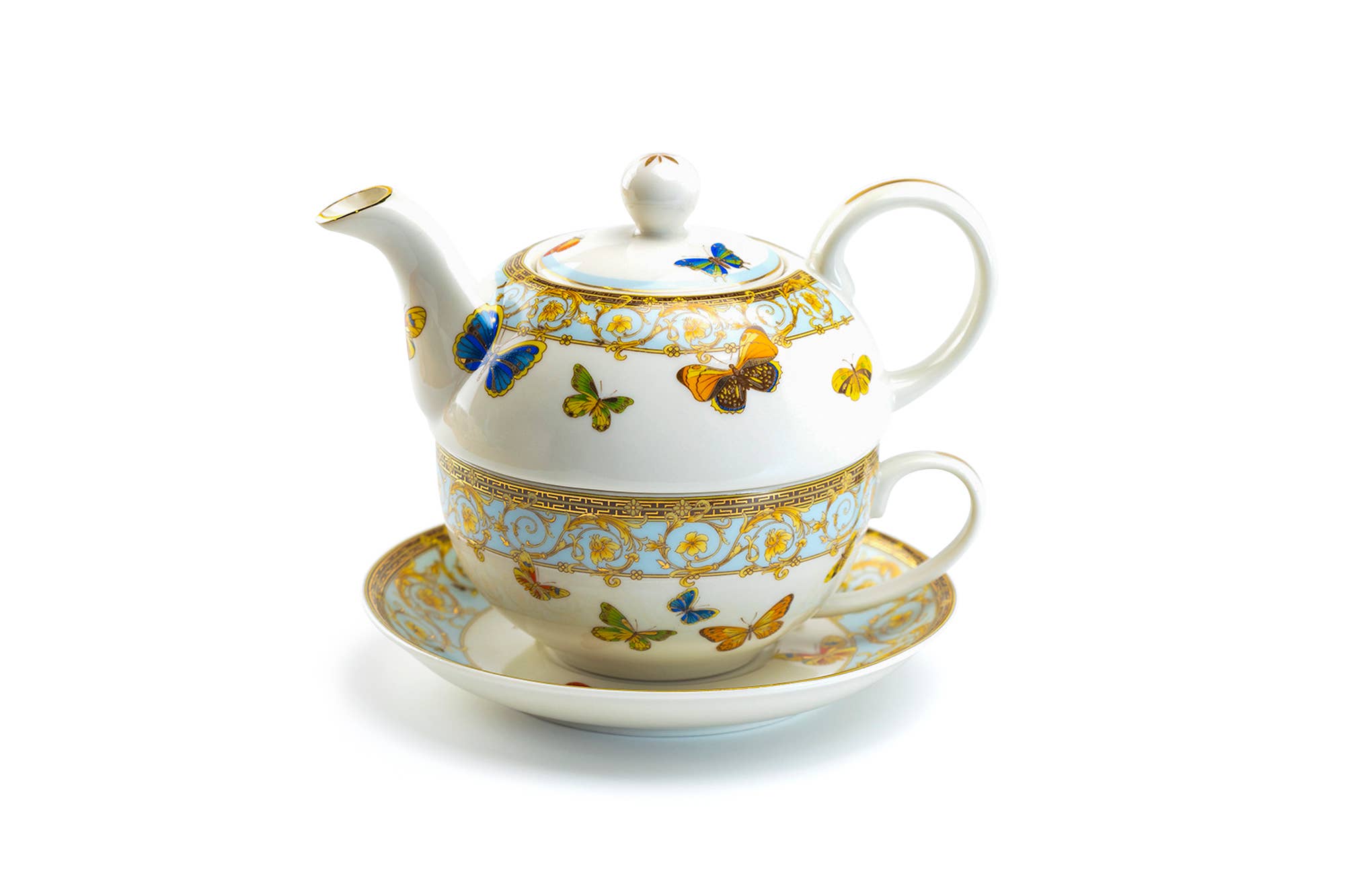 Grace Teaware Butterflies Tea For One - Thumbnail 3