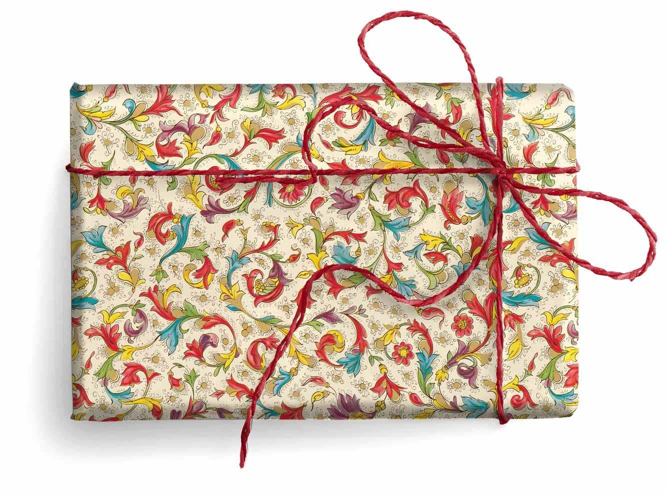 San Lorenzo Design - Florentine Wrapping Paper, Large Sheets 27.5 x 39 in.: Caltagirone