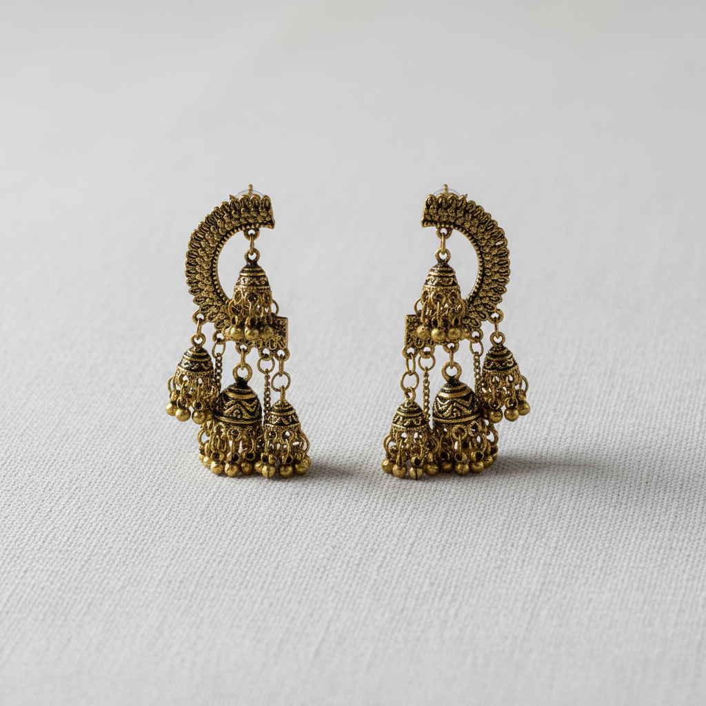 camilla dovey - Vintage Round Tassel Dangle Earrings