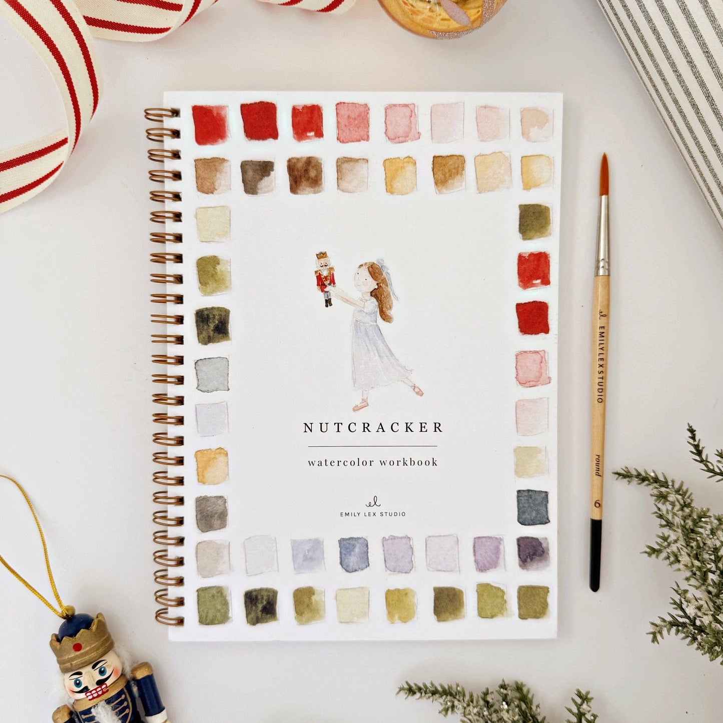 emily lex studio - Nutcracker watercolor workbook