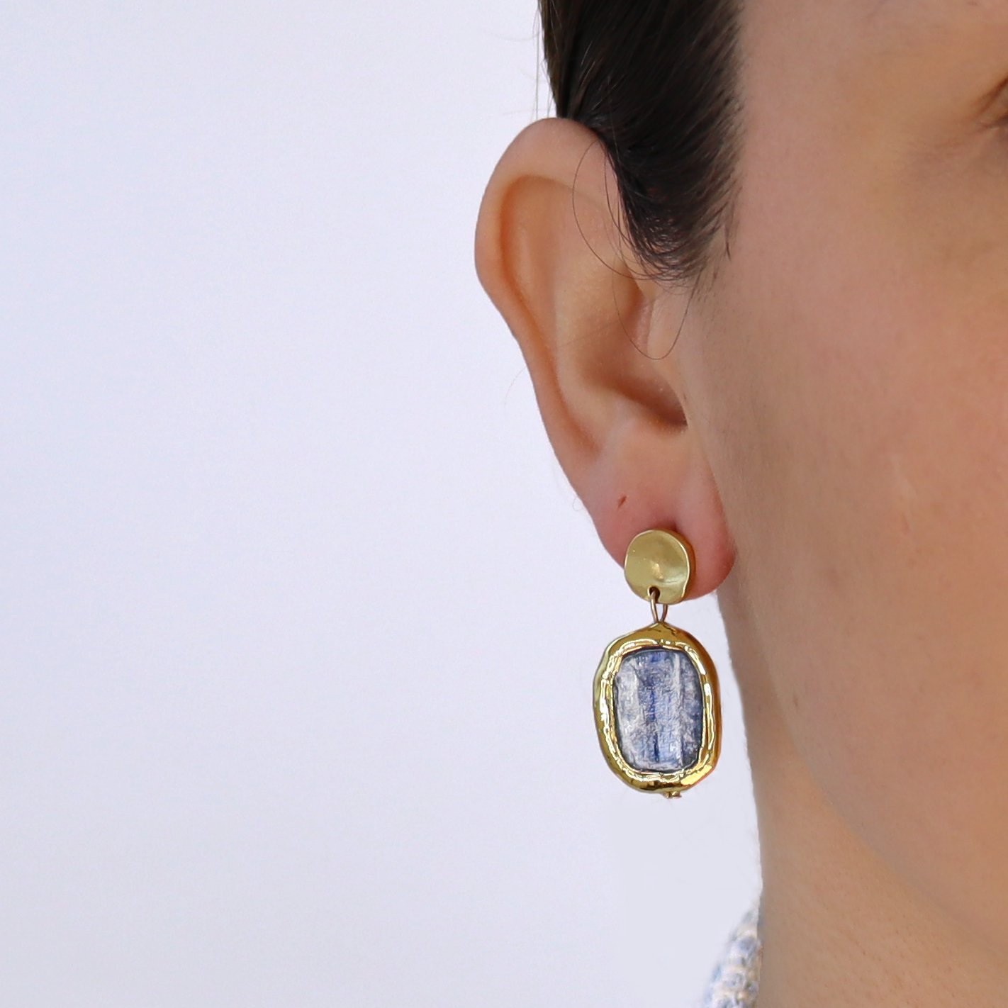 KARINE SULTAN - Kyanite drop earrings