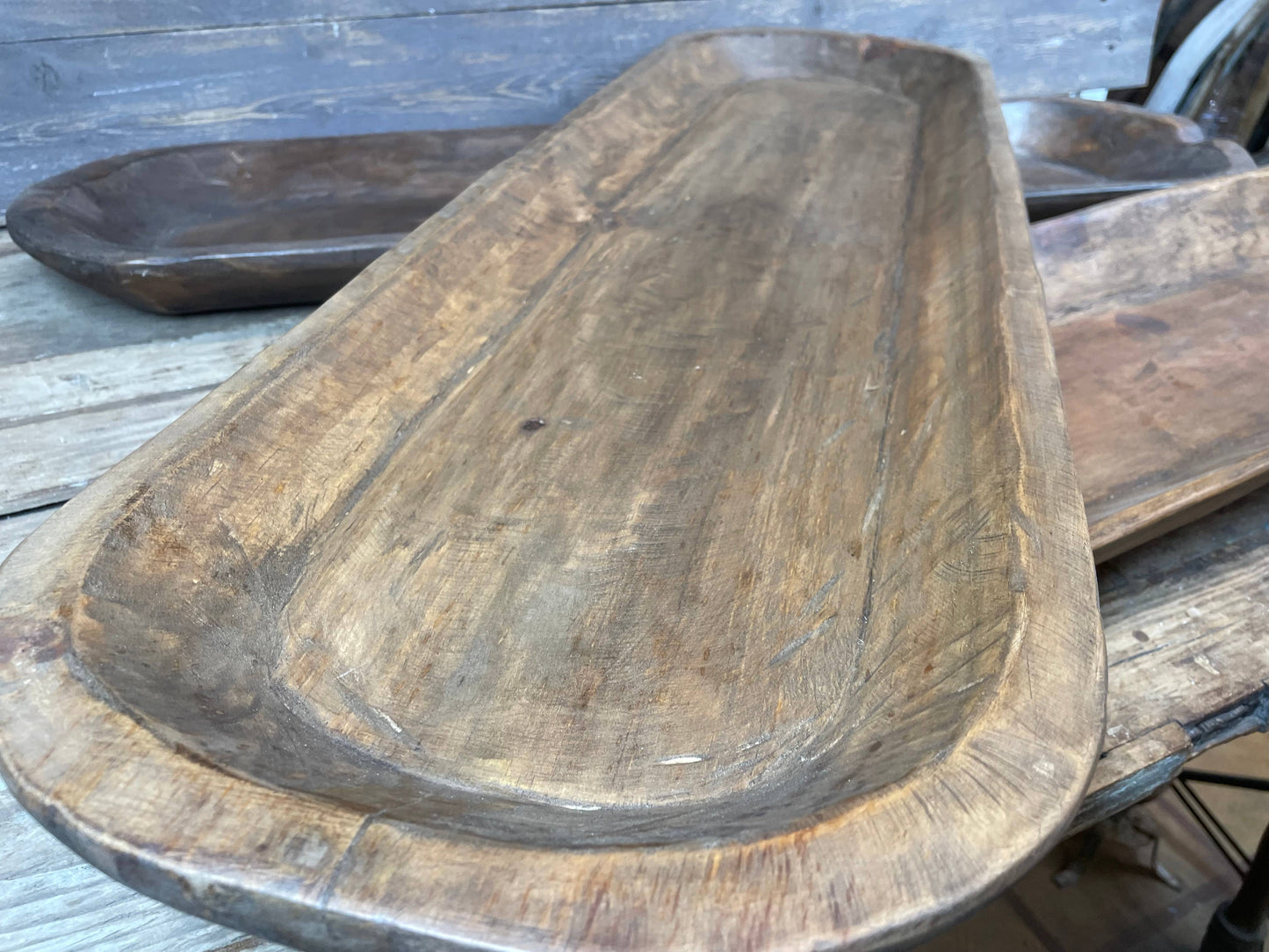 My Amigos Imports - Great Buy-Ogden Hills Extra Long Dough Bowl-WH4-Waxed-$32