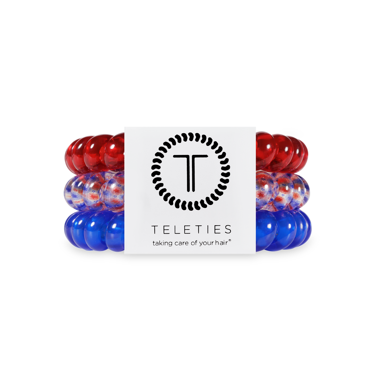 TELETIES - Patriot Pop Large Hair Ties