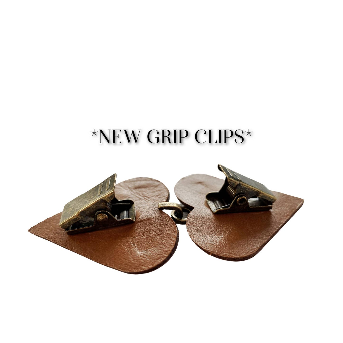 KardiKlips - Cinch Clips for Clothes - Boho Style Leaves & Leather Clasps