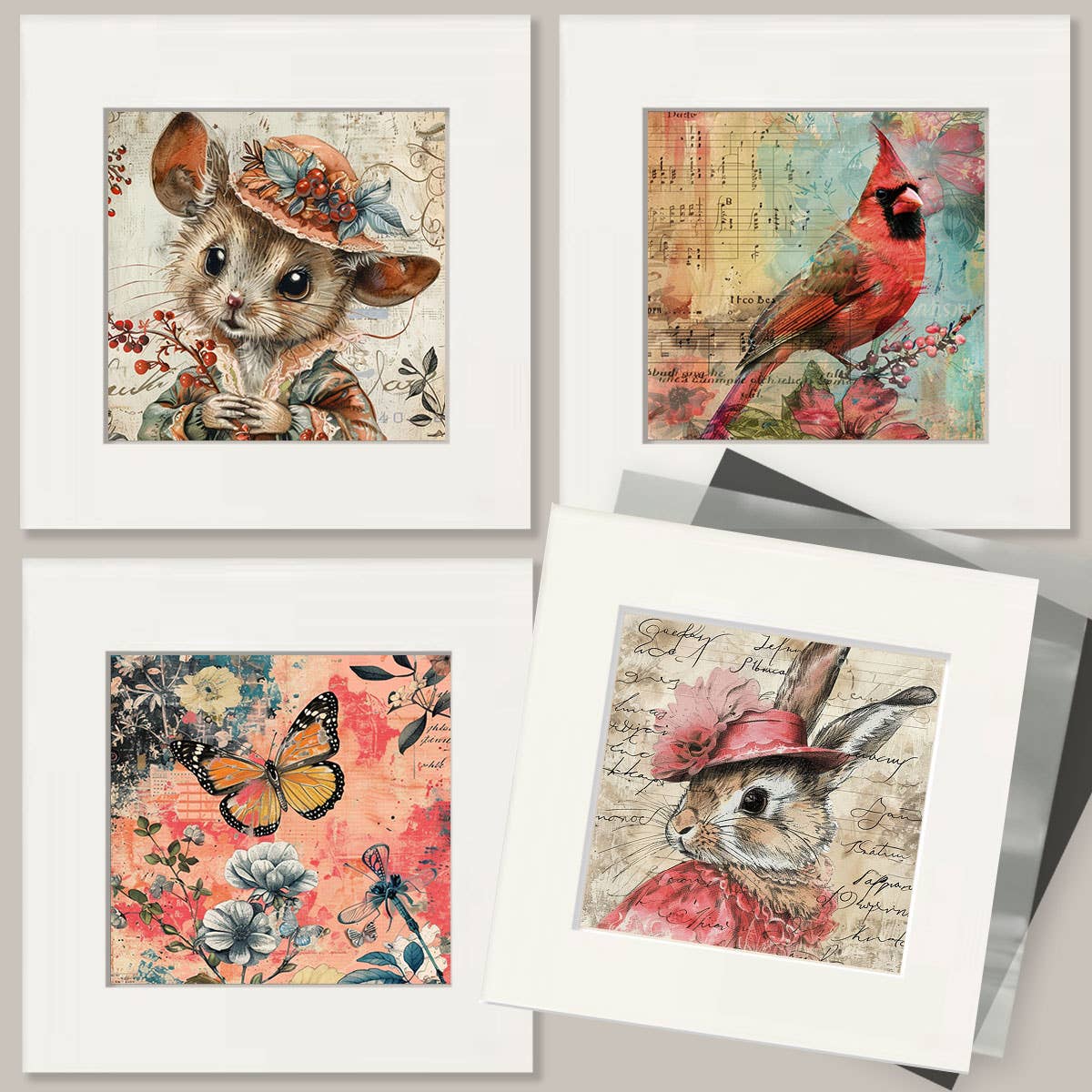 Mowbi - Vintage Fairy Mixed Media 8"x10" Art Print