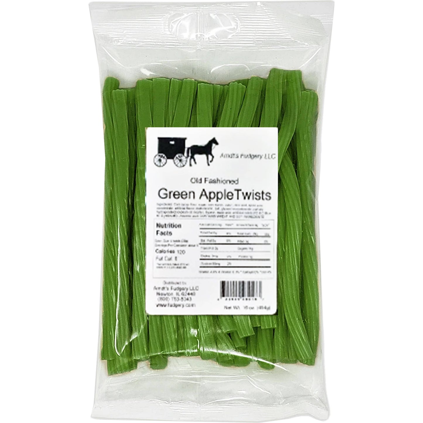 Arndt's Fudgery LLC - Licorice Twists 16 oz. Bag: Black