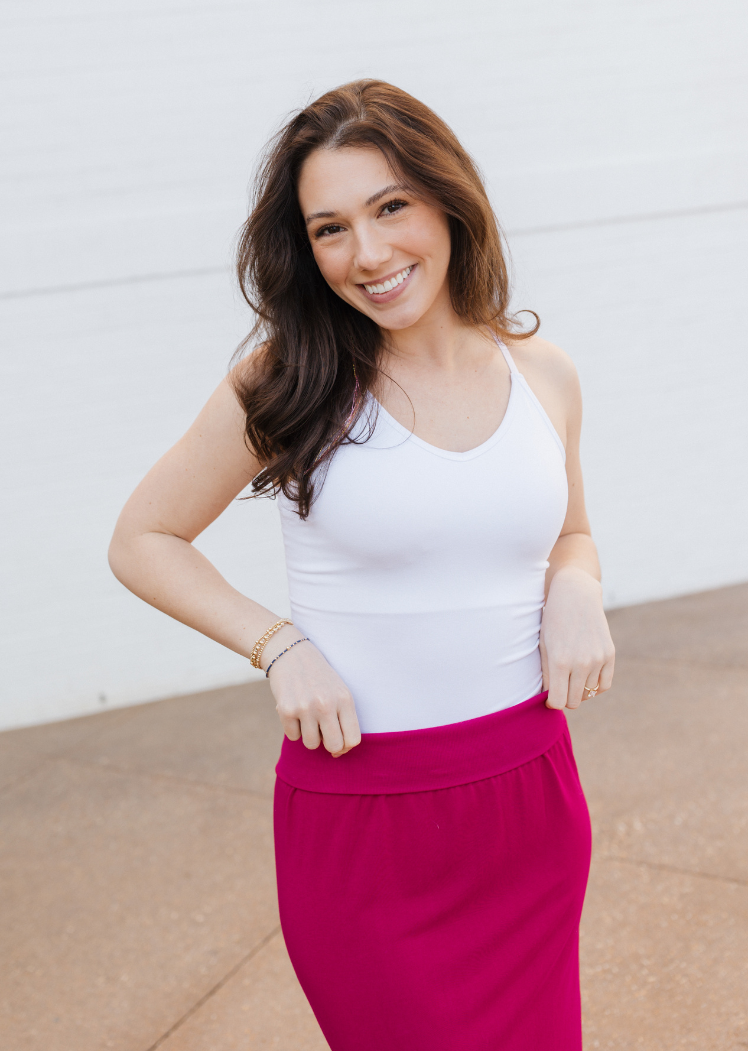 ELIETIAN - Built In Bra Cami: White