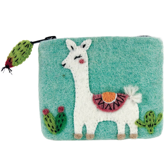 dZi Handmade - Happy Llama Coin Purse