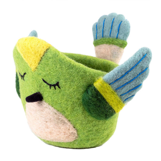 dZi Handmade - Hummingbird Felt Pot