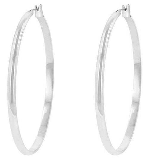 JGoodin - Classic Hoop (rhodium Plated)