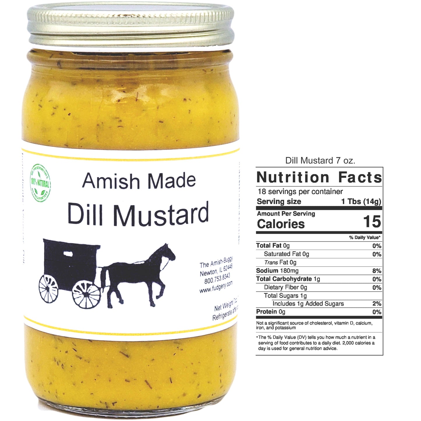 Arndt's Fudgery LLC - Amish Made Mustards Jar: Jalapeno Hot