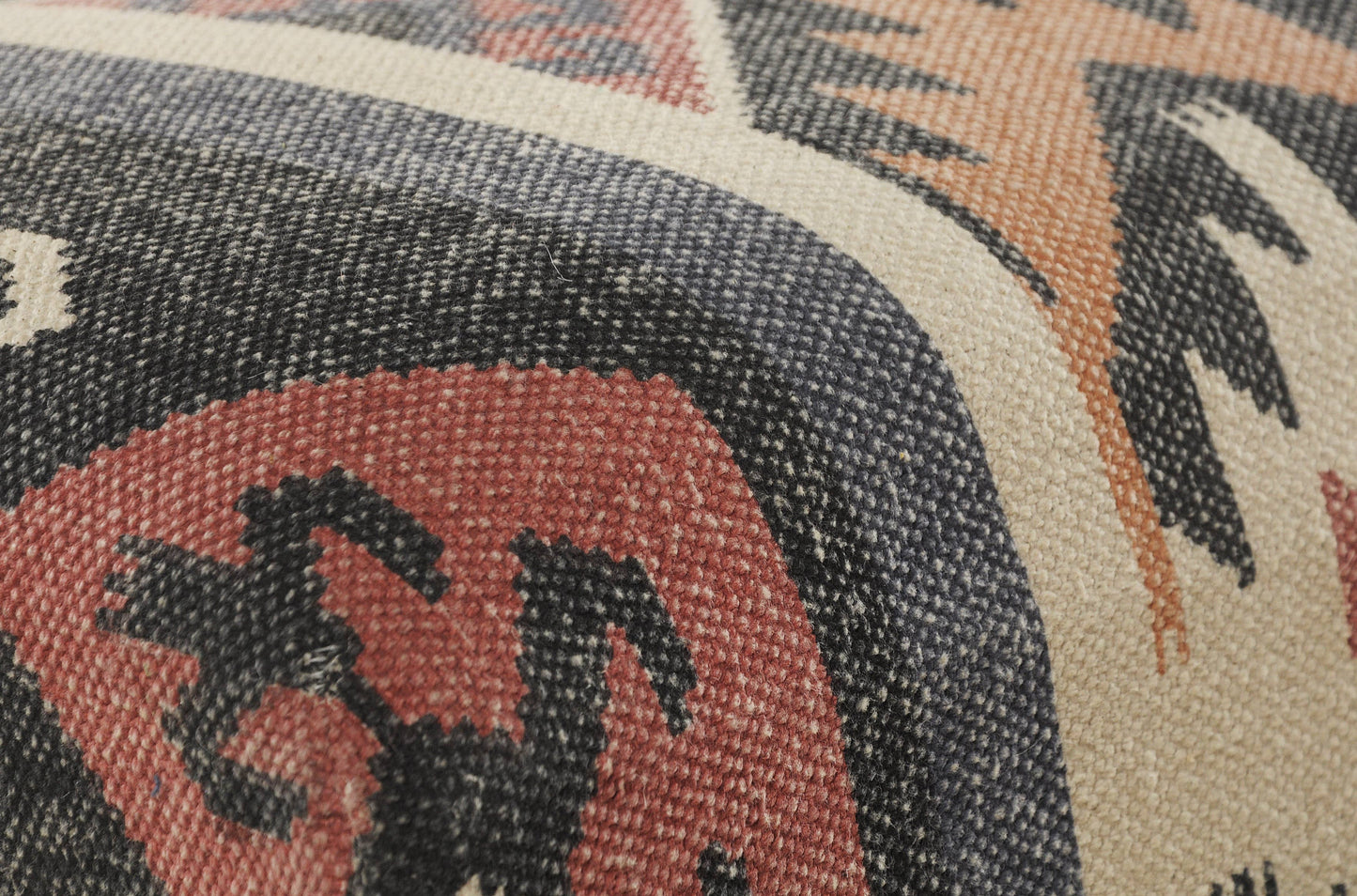 LR Home - Handmade Natural Southwestern Upholstery Bench: Multi