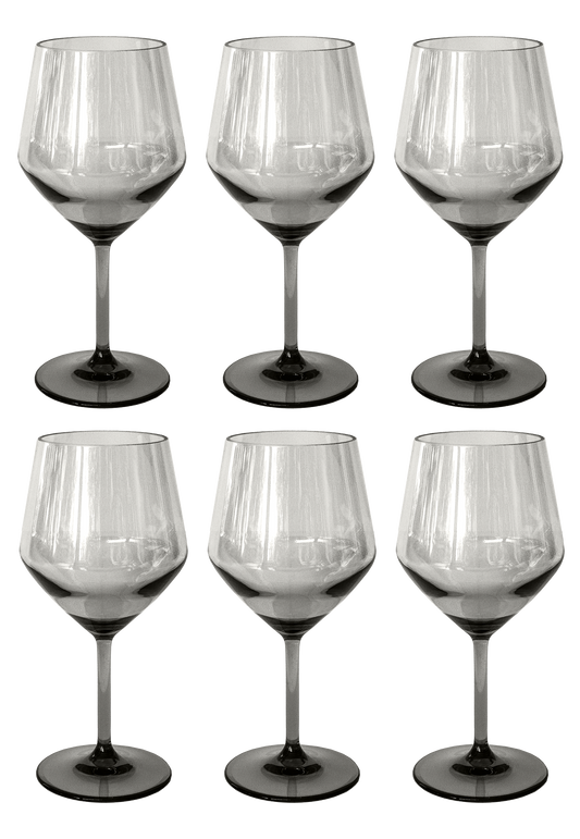 TarHong - Angle Goblet Collection, Acrylic, 23 oz: Gray
