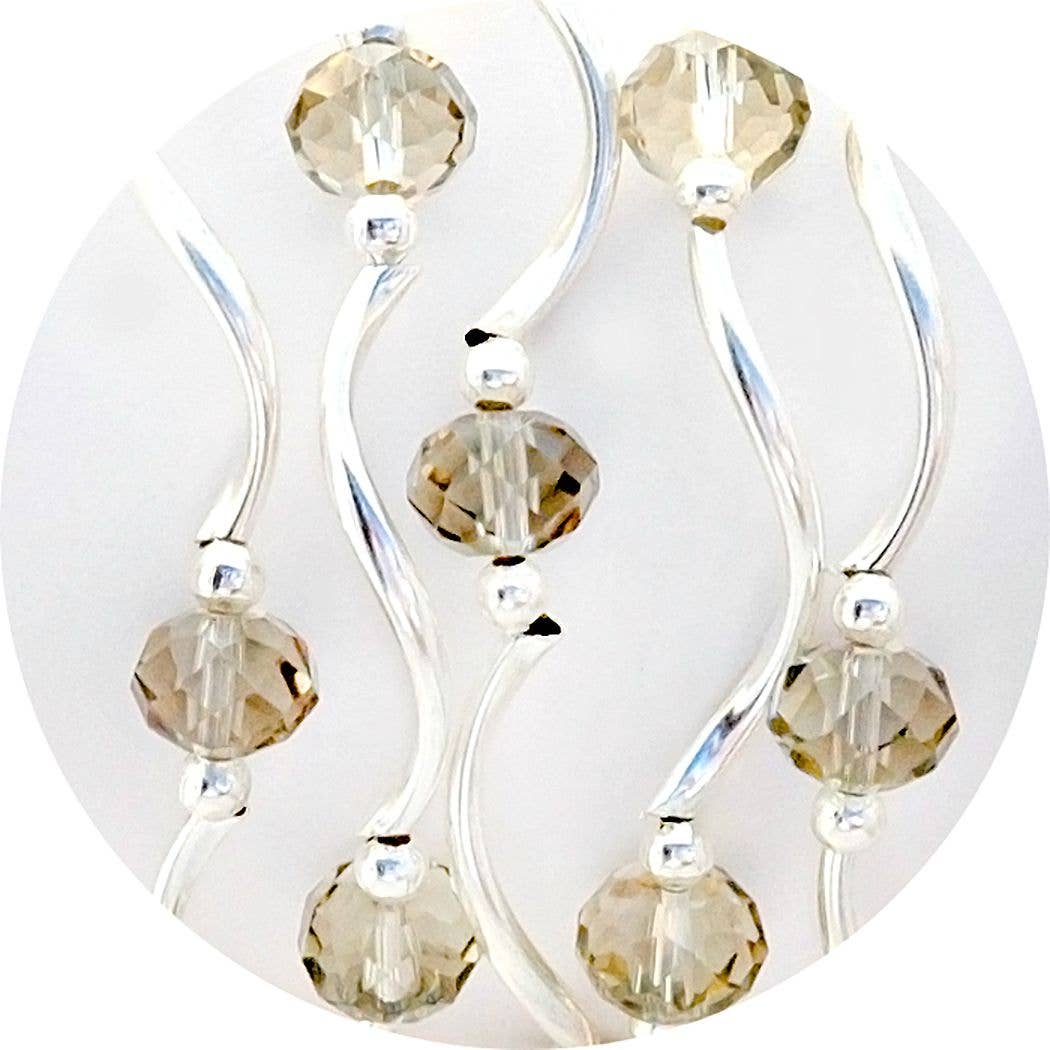 My Fun Colors - Fashion Stretch Bracelets Select from 91 Color Styles: Champagne