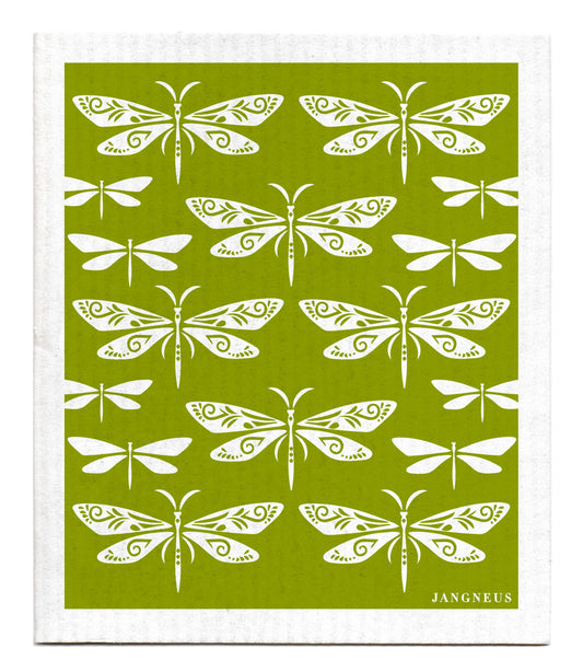 Jangneus - Swedish Dishcloth - Dragon Fly - Green