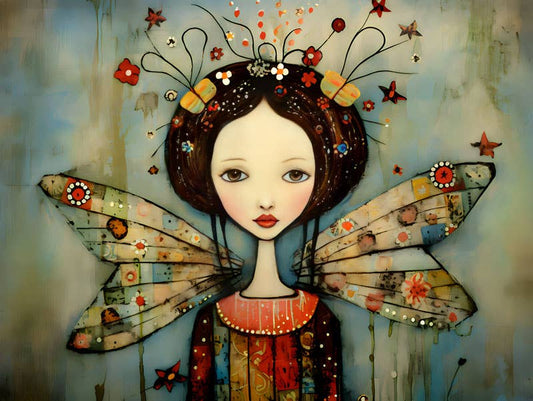 Mowbi - Grunge Fairy Princess Art Print: 8x10