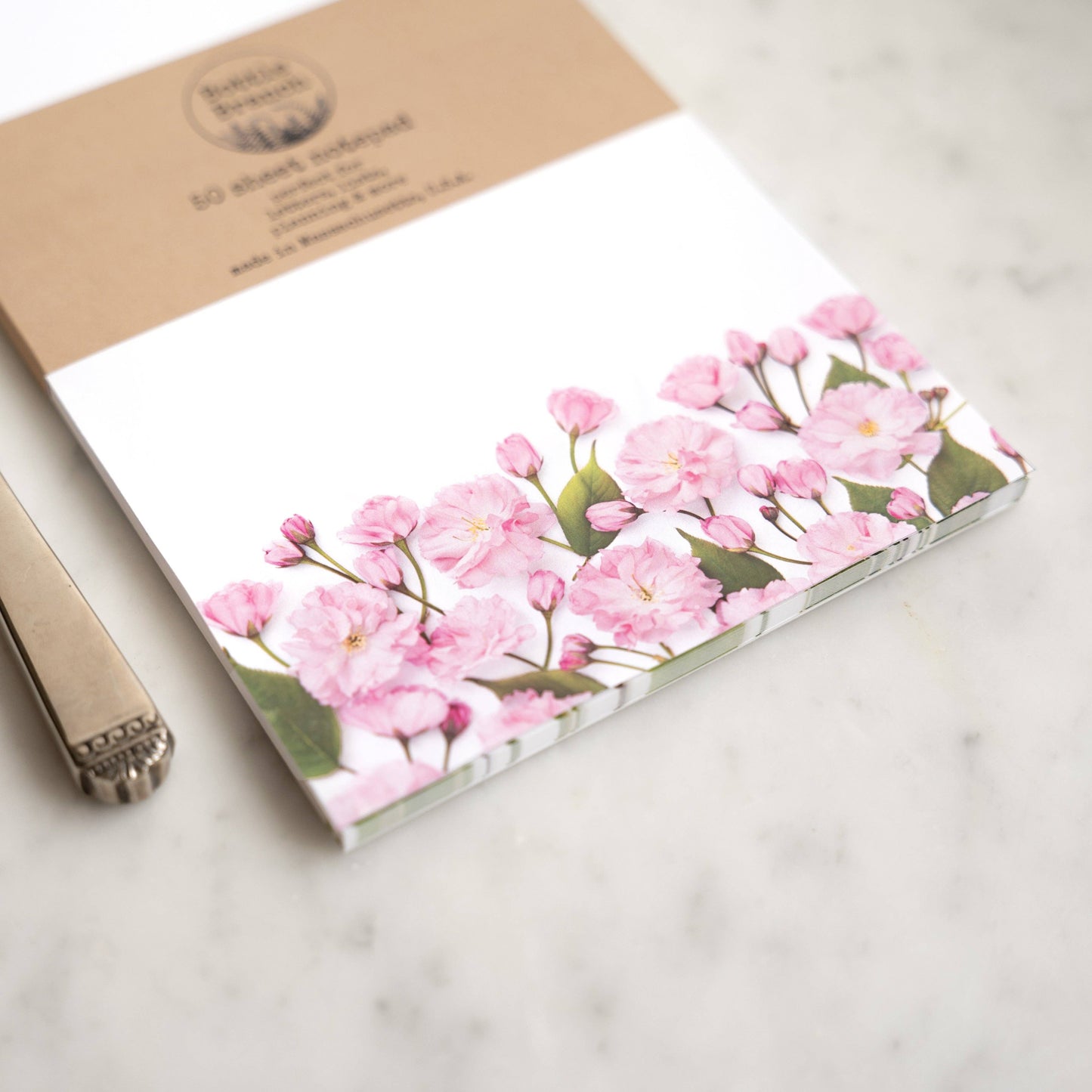 Bottle Branch - Large Note Pad ~ Cherry Blossom