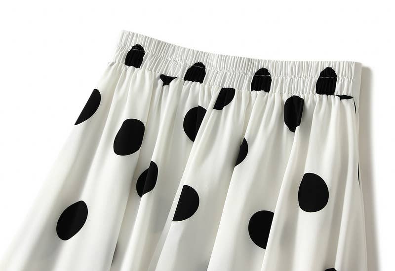 PEACH ACCESSORIES - SDK160 Polka dot skirt in White