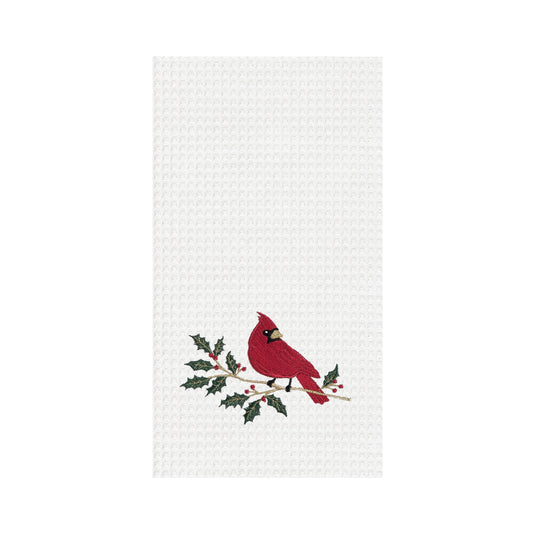 C&F Home - Christmas Cardinal Holly Kitchen Towel