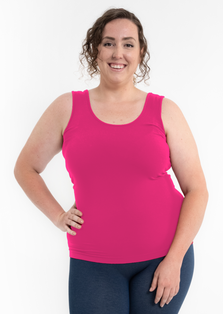 ELIETIAN - Reversible Tank - Curvy Fit: Magenta