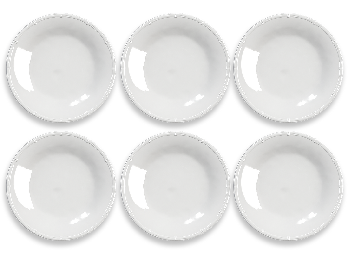 TarHong - Bamboo Raised Rim Melamine Dinnerware Collection: Small Bowl 6.5" / 17.7 oz