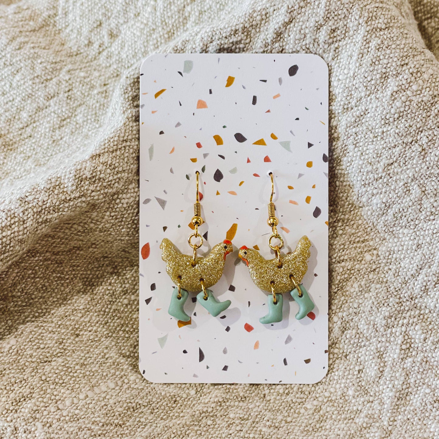 Sydni Carlson Art - Assorted Pack: Chickens with Boots Earrings