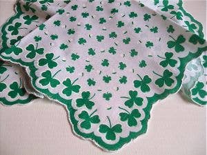 MOMENTS IN THYME - Top Of The Morning To You Keepsake Hankie Card: White