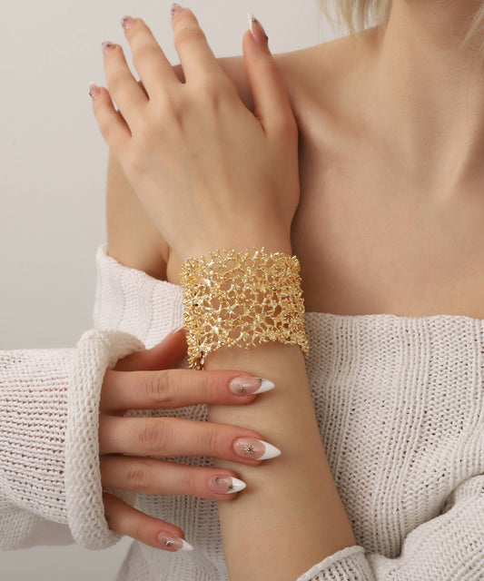 BUBU BY TEKIN SHOP - Gold Plated Women Cuff Bracelet