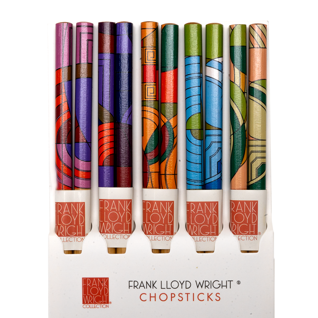 Urban Tokyo - 5 Piece Chopsticks Set Frank Lloyd Wright Max Hoffman w/ Gift Box (10/100)