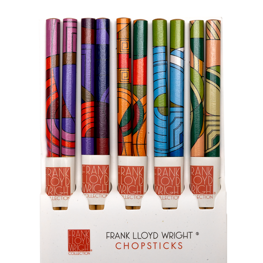 Urban Tokyo - 5 Piece Chopsticks Set Frank Lloyd Wright Max Hoffman w/ Gift Box (10/100)