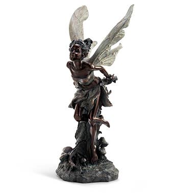 Napco - Kissing Fairy, Bronze  Item # 13893