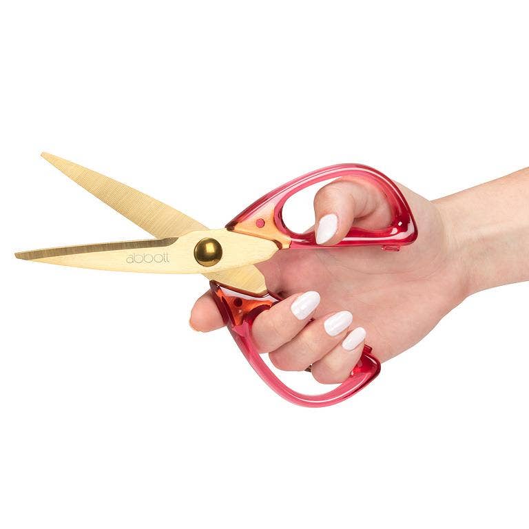 Abbott - All Purpose Scissors-Red-8"L