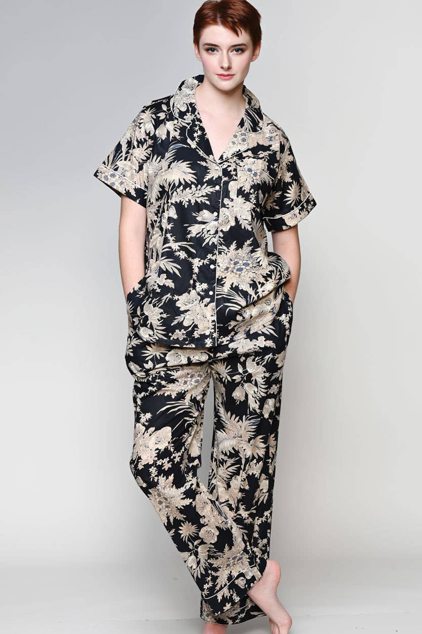 Sevya Handmade - Shanti Pajama Set: S/M / Red & White