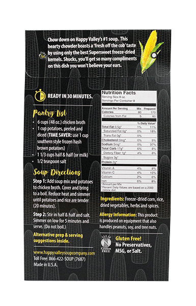 Happy Valley Soup Company - Corn Chowder