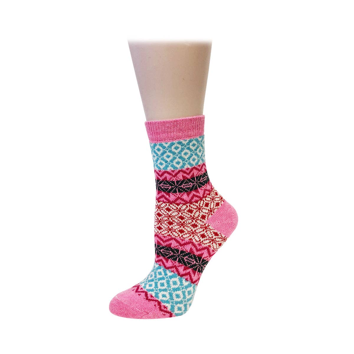 Wrapables.com - Wrapables Women's Thick Winter Warm Wool Socks (Set of 5): Boho