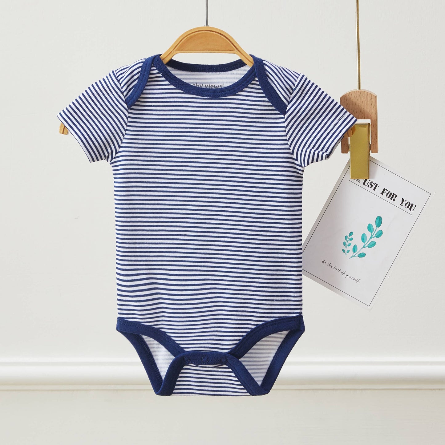 Lollipop Dreams - Pack of 3 Baby Boys Excavator Pattern Bodysuits Short Sleeve: 6-9M