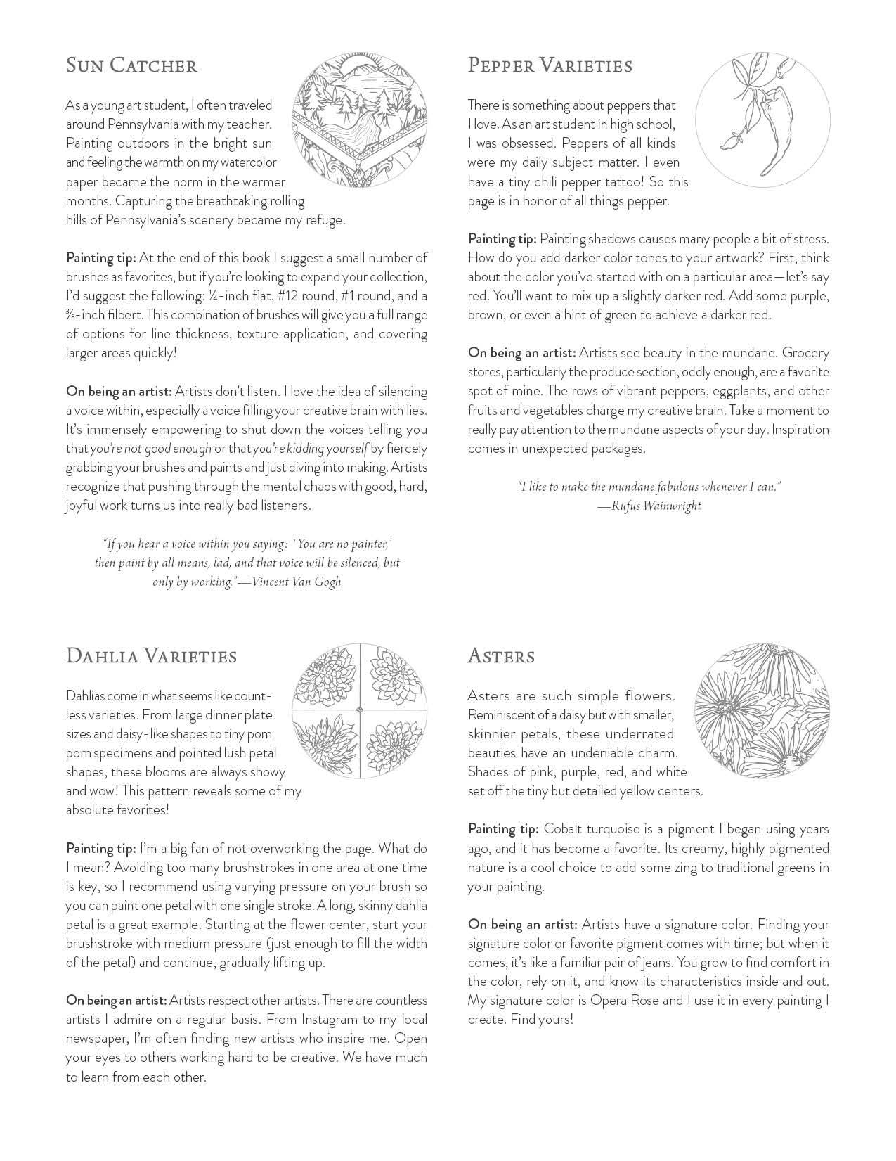 Schiffer Publishing - Kristy's Fall Cutting Garden: A Watercoloring Book