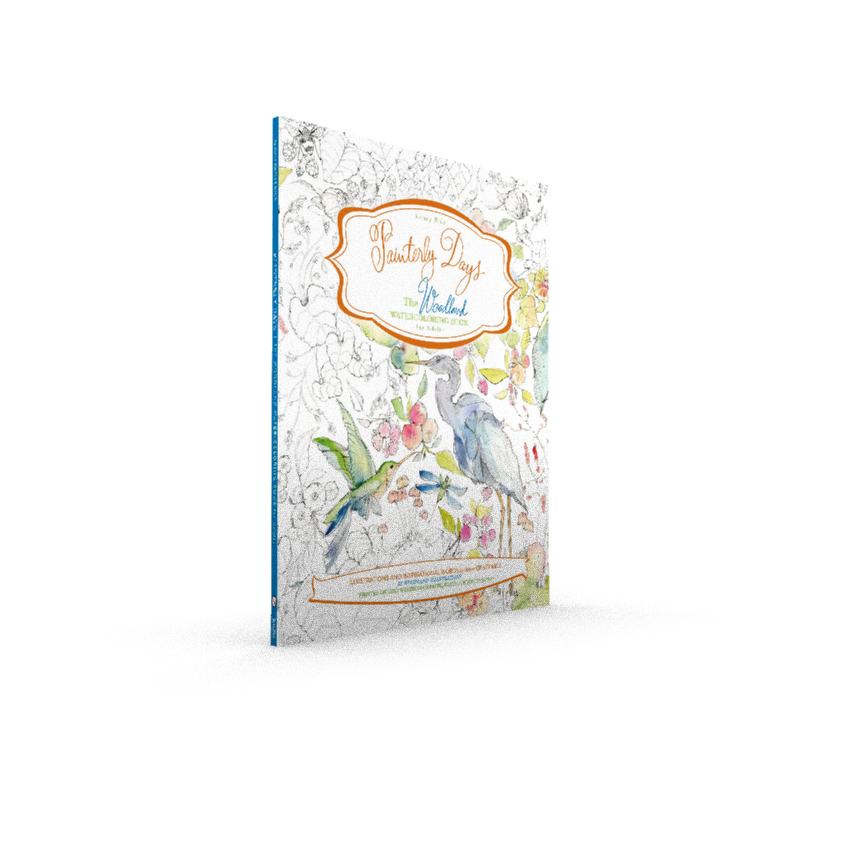 Schiffer Publishing - Painterly Days: The Woodland Watercoloring Book for Adults
