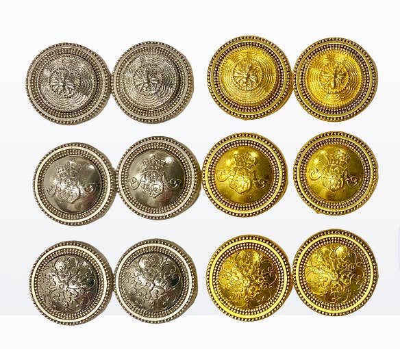 MagneButton - Antique Bee Silver & Gold: Gold