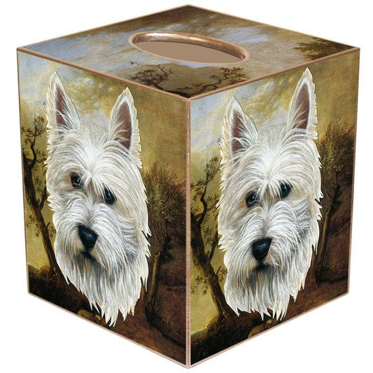 Marye-Kelley - Westie Tissue Box Cover: Paper Mache