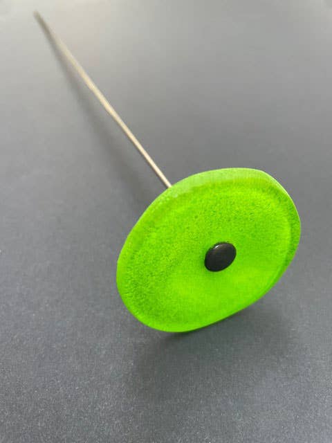 CARNEOL GLASS - Small Glass Flower For Inside In Green