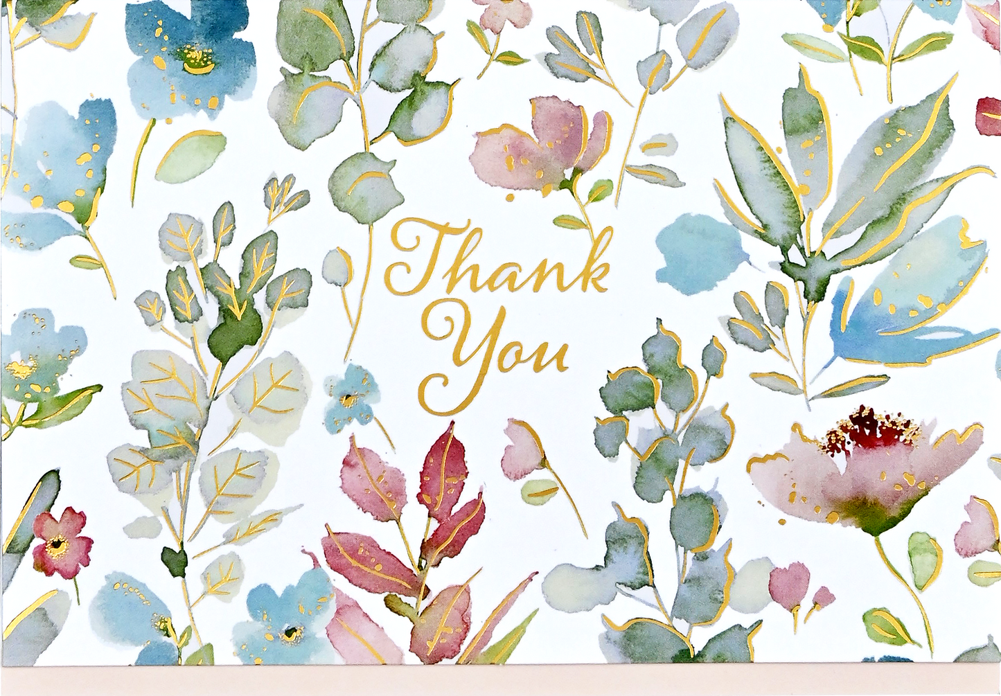 Peter Pauper Press - Floral Watercolor Thank You Notes