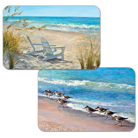CounterArt/Highland Home/Thirstystone - Ocean View Reversible Rectangular Plastic Placemat